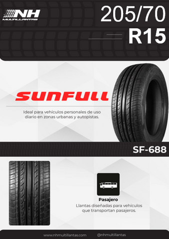 LLANTA SUNFULL SF-688 205/70R15 96H