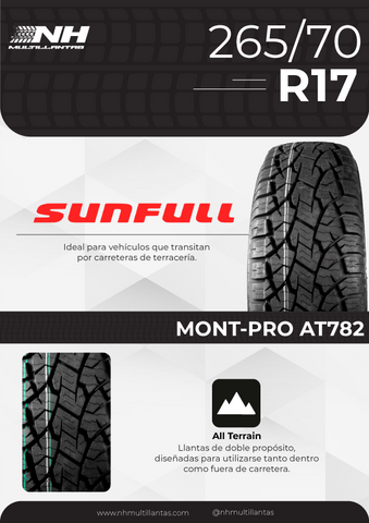 LLANTA SUNFULL MONT-PRO AT782 265/70R17 115S TODO TERRENO