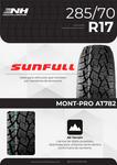 LLANTA SUNFULL MONT-PRO AT782 285/70R17 117T TODO TERRENO