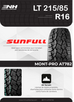 LLANTA SUNFULL MONT-PRO AT782 LT 215/85R16 115/112R TODO TERRENO