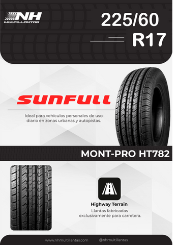 LLANTA SUNFULL MONT-PRO HT782 225/60R17 99H