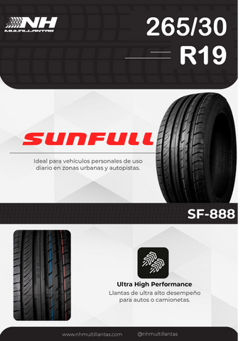 LLANTA SUNFULL SF-888 265/30R19 93W