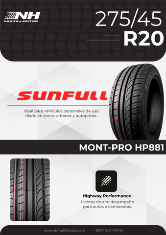 LLANTA SUNFULL MONT-PRO HP881 275/55R20 117V